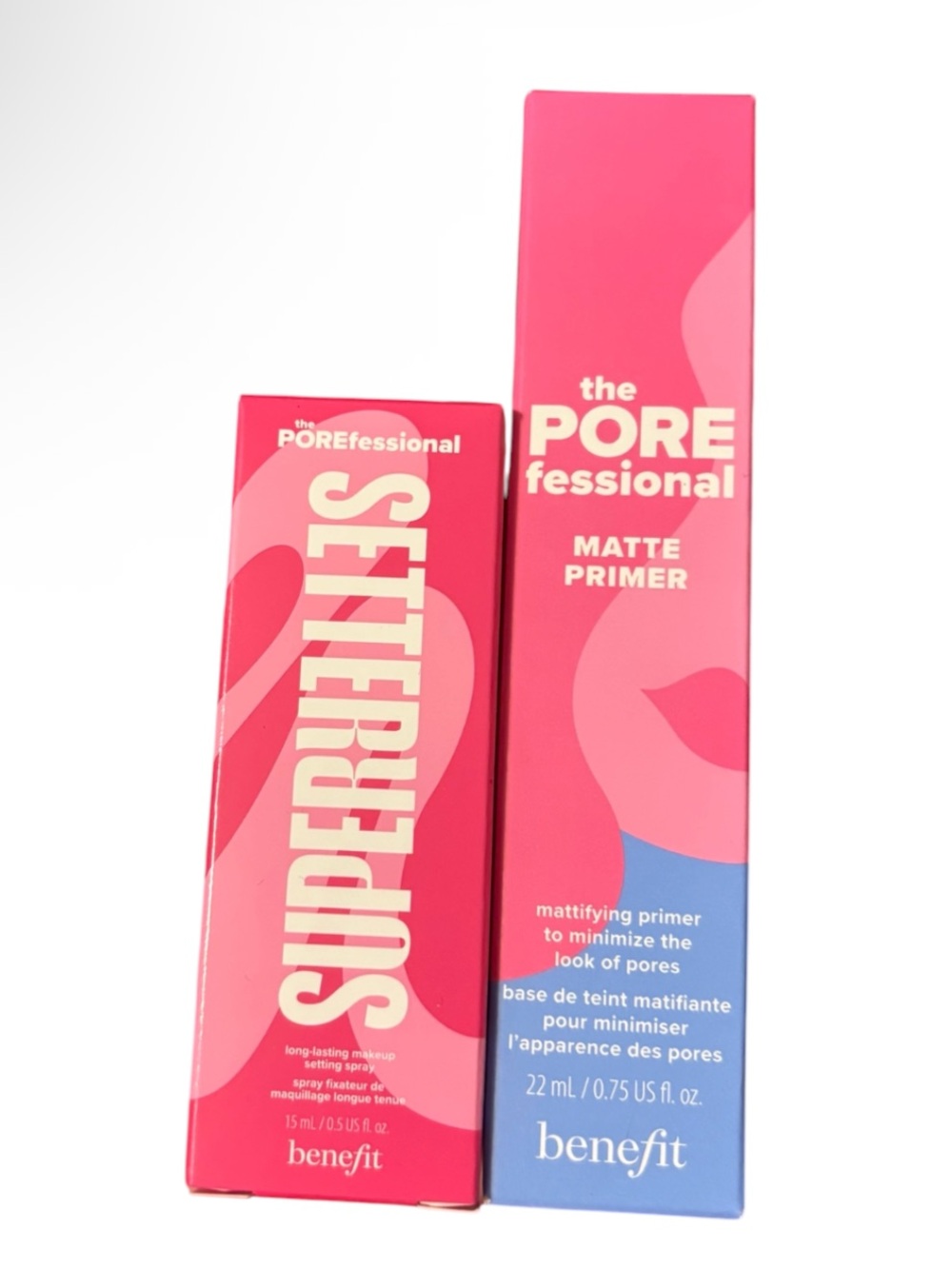 Benefit Porefessional Primer full size 22 ml- new in box plus setting spray 15ml